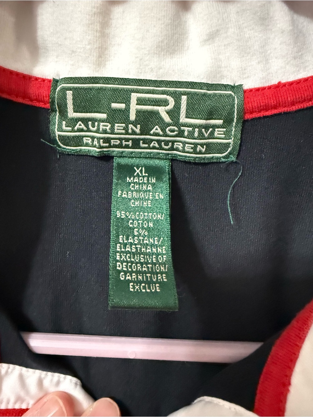 Ralph Lauren black Sleeveless Polo with White and Red Trim - Picture 2 of 3